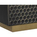 Hive 82 X 18.5 inch Black / Brass Sideboard, Large